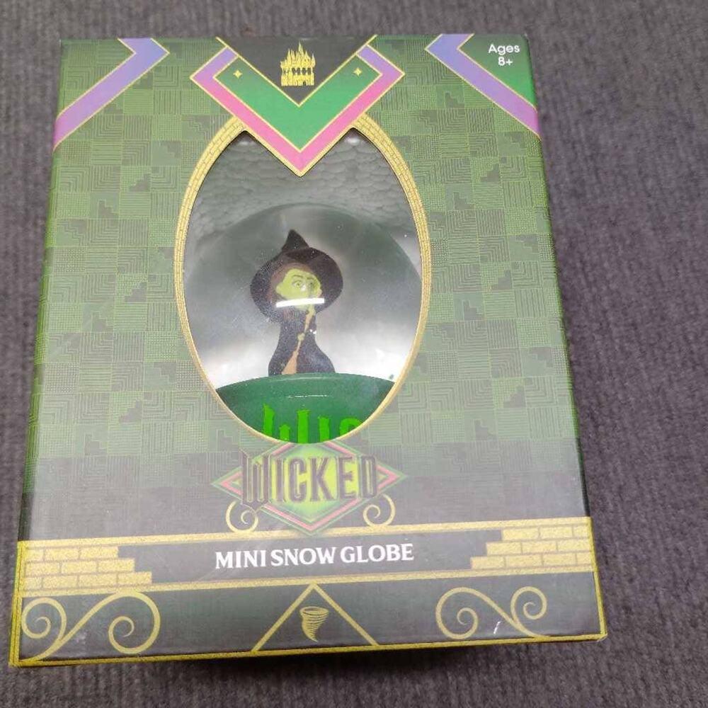 Wicked The Musical Elphaba Wicked Witch Mini Snow Globe Broadway Universal NIB